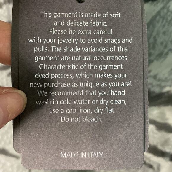 NWT M Made in Italy Silk Woven Long Sleeve Zebra Print Size is S   see Video!!! - Picture 5 of 16